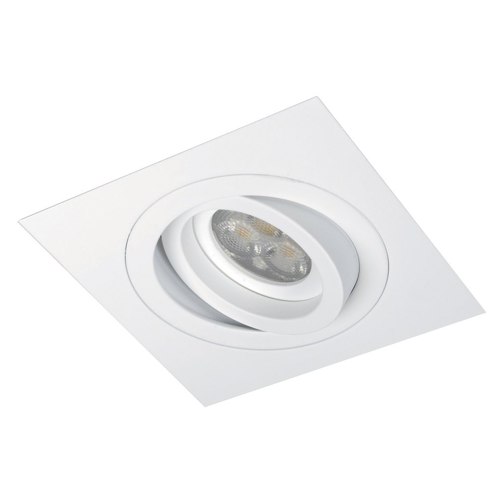 Masterlight Inbouwspot Di Moda Square richtbaar wit - 5085-06