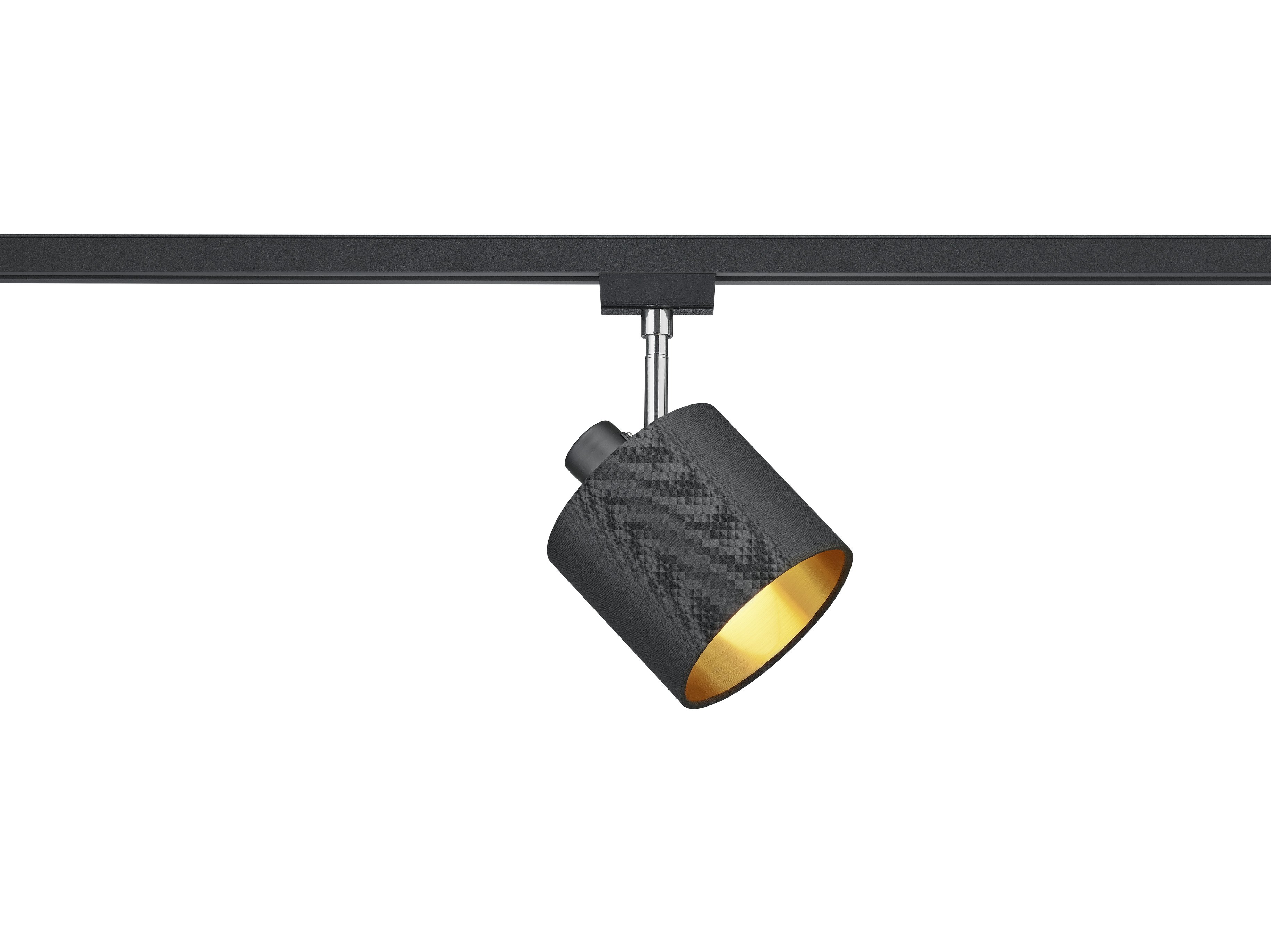 Trio 2-fase rail lamp Duoline zwart met goud - 78330179