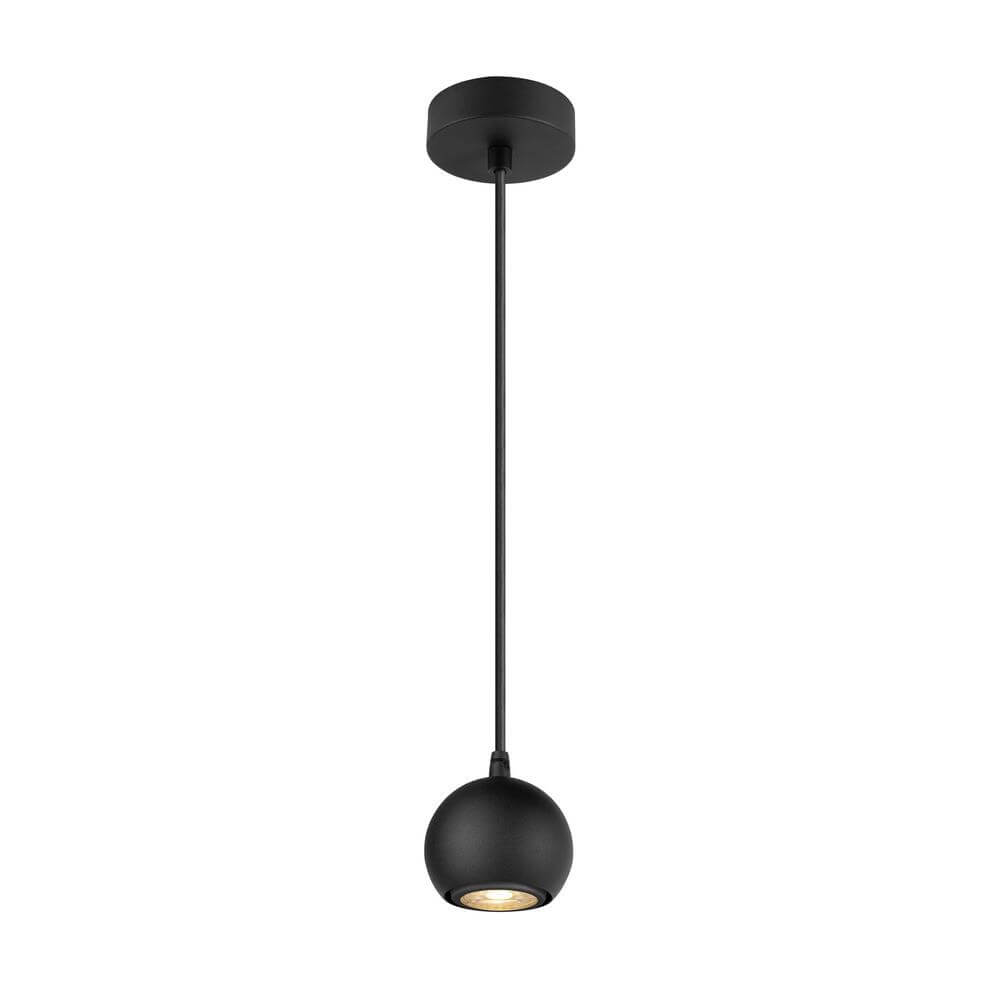SLV Strakke hanglampLight Eye 90 zwart Ø 9cm - 1008172