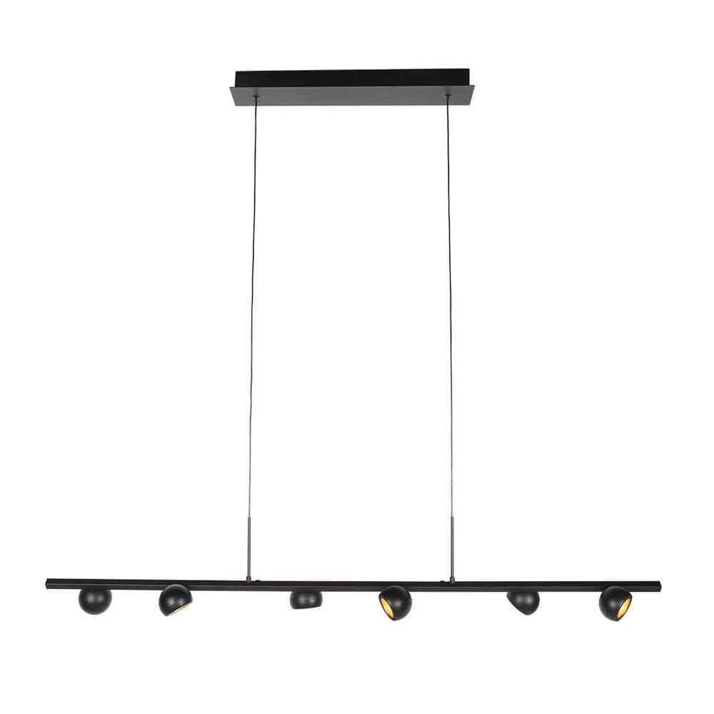 Steinhauer 6-lichts hanglampMarcadore recht zwart - 4137ZW