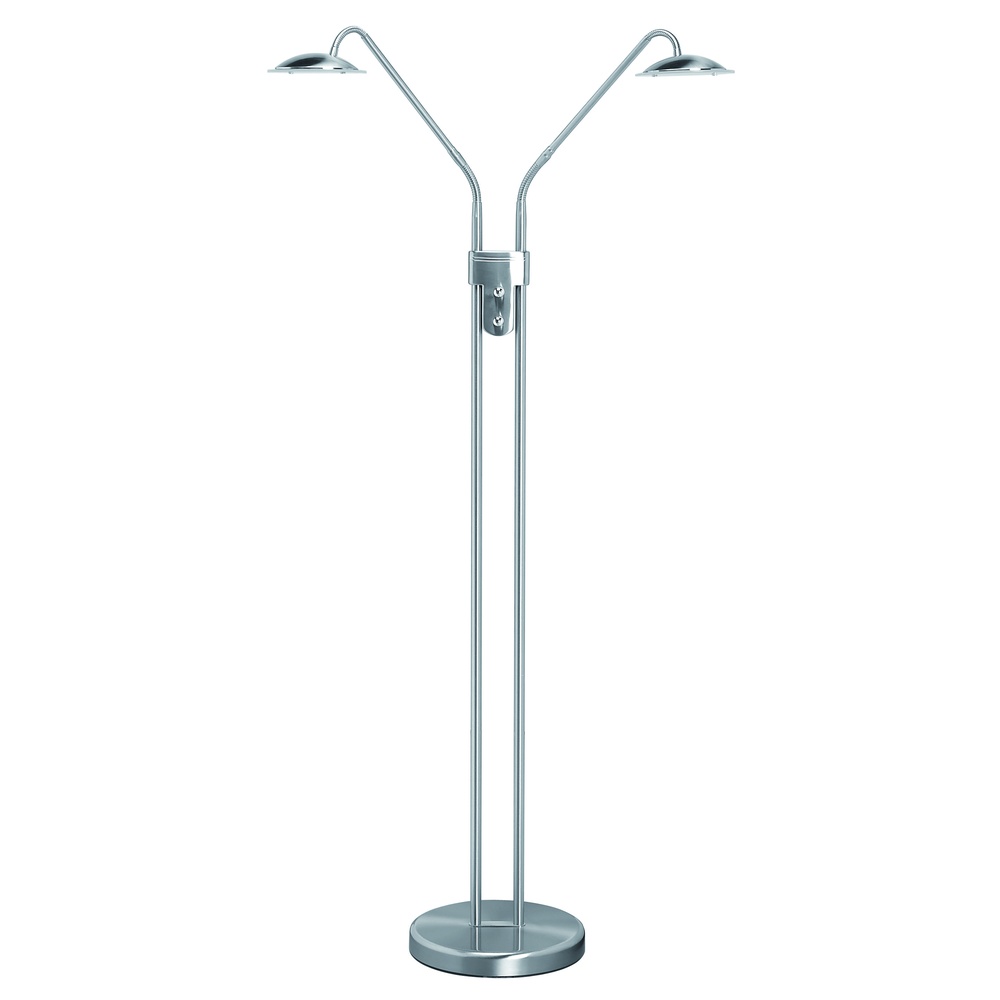 Highlight LeeslampJupiter nikkel Ø 25,5cm dubbel - V4711.30