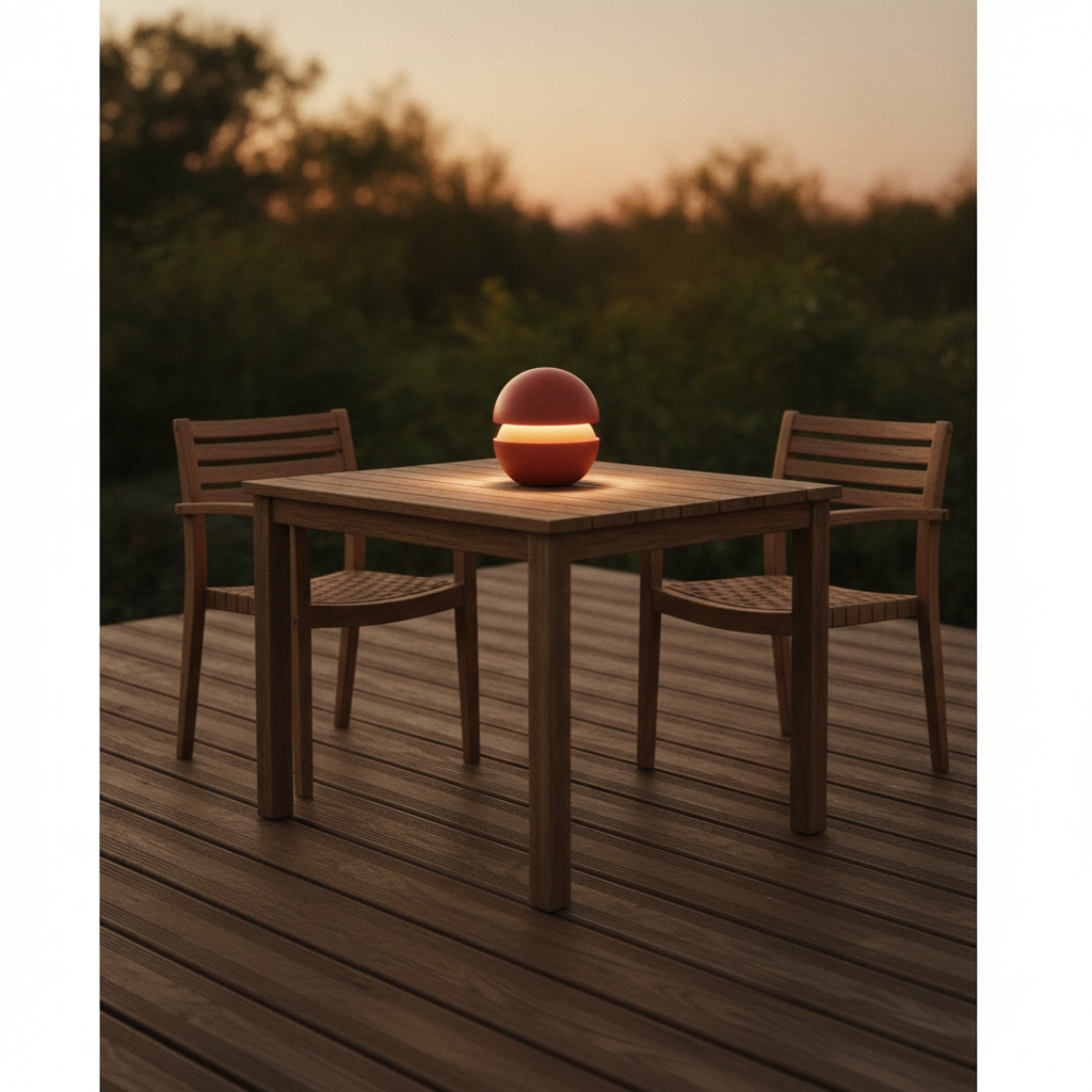 Lyora TafellampjePuk oplaadbaar oranje - 9136404