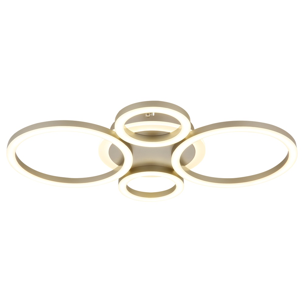 Globo Design plafondlamp Loretta koffie bruin - 48039-40CO