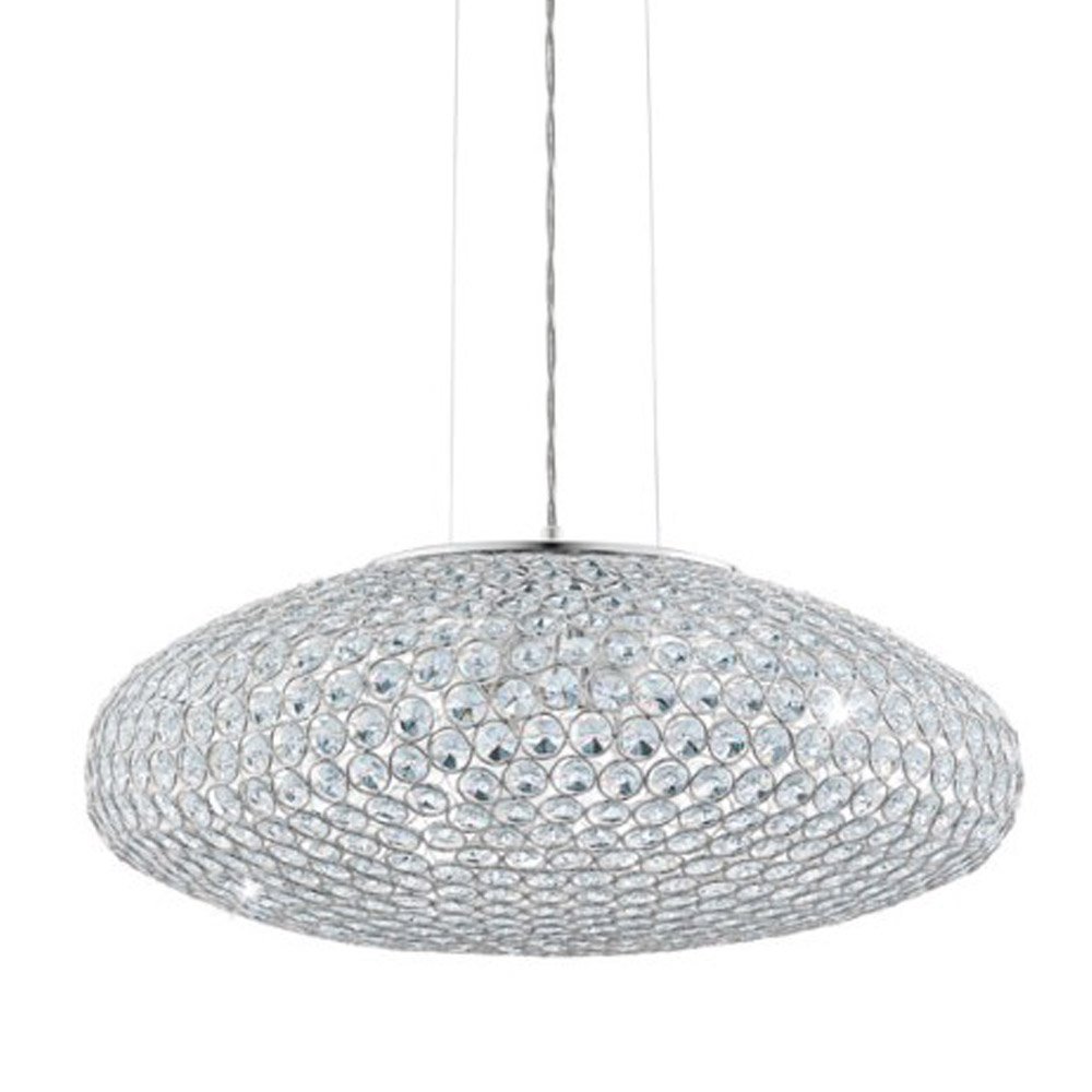 Eglo Kristallen hanglamp Clemente 54cm metaalgrijs - 95287