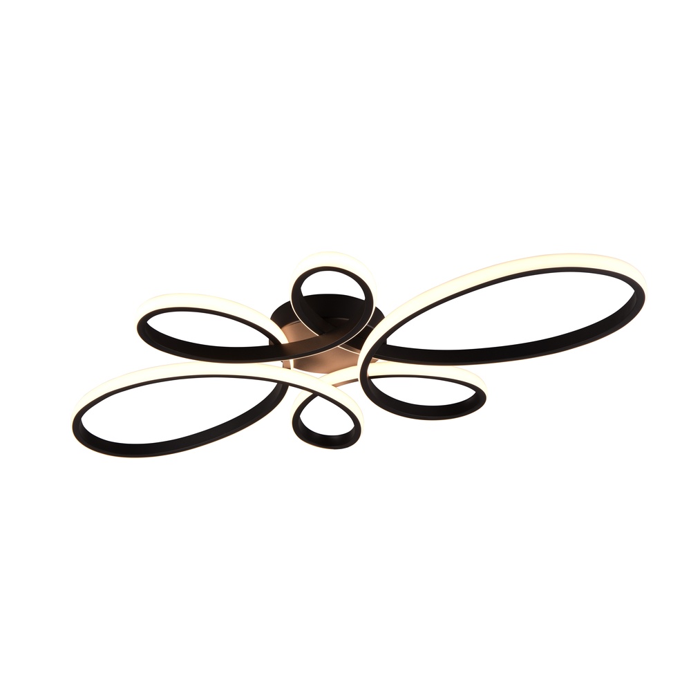 Trio Design plafondlamp Fly zwart - 645619132