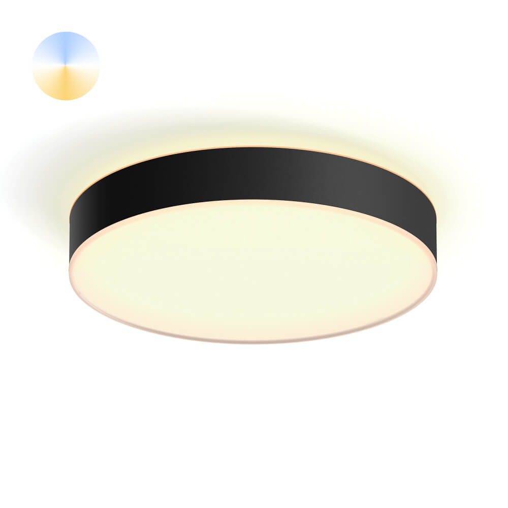 Philips PlafondlampHue Enrave L - White Ambiance Ø 42,5cm zwart - 915005996901