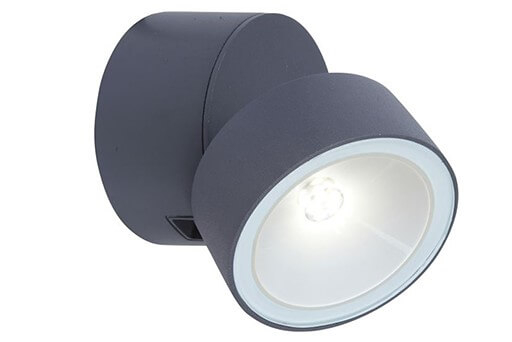 Lutec Richtbare wandlamp Trumpet antraciet 600lm - 5626101125