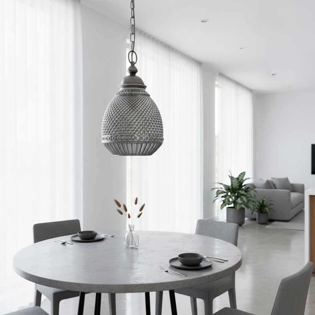 Lyora Hanglamp Toulon grijs glas - 110702