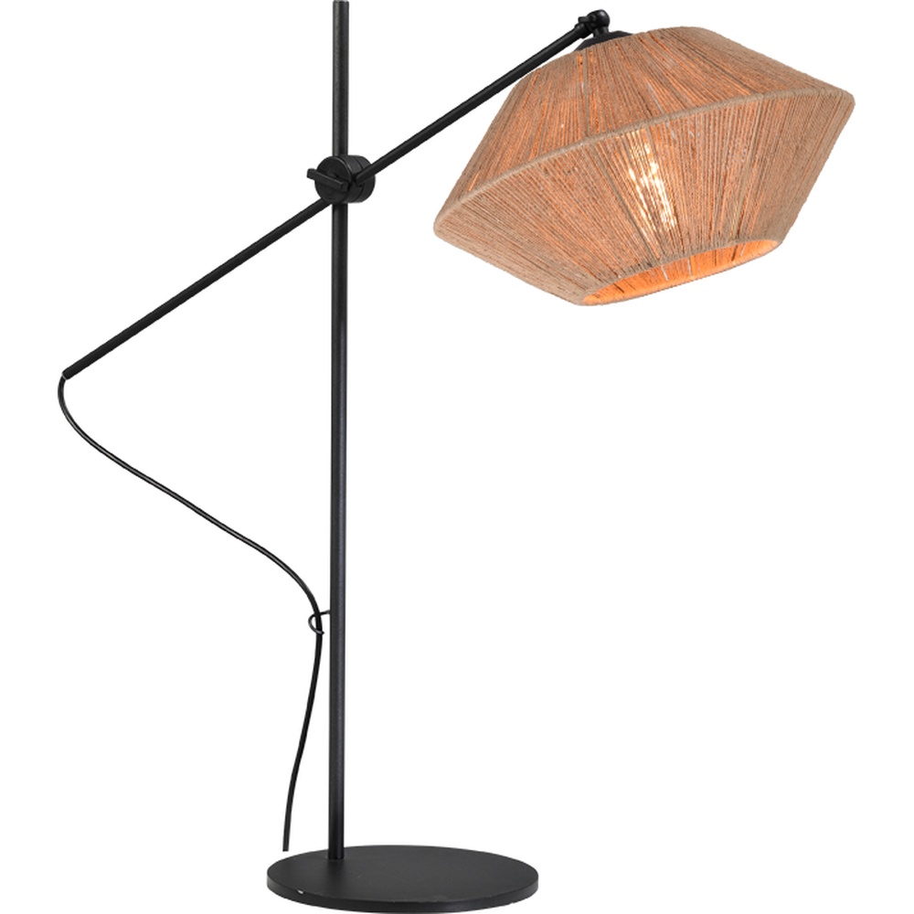 Masterlight Verstelbare tafellampBicono met touwkap Ø 35cm - 4311-05-35