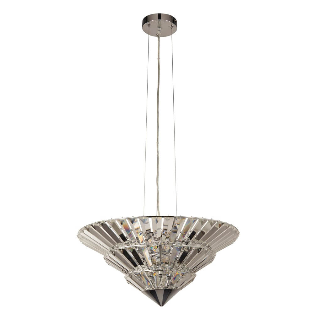 Searchlight Ø 40cm hanglampBali zwart met bruin - 7394CW