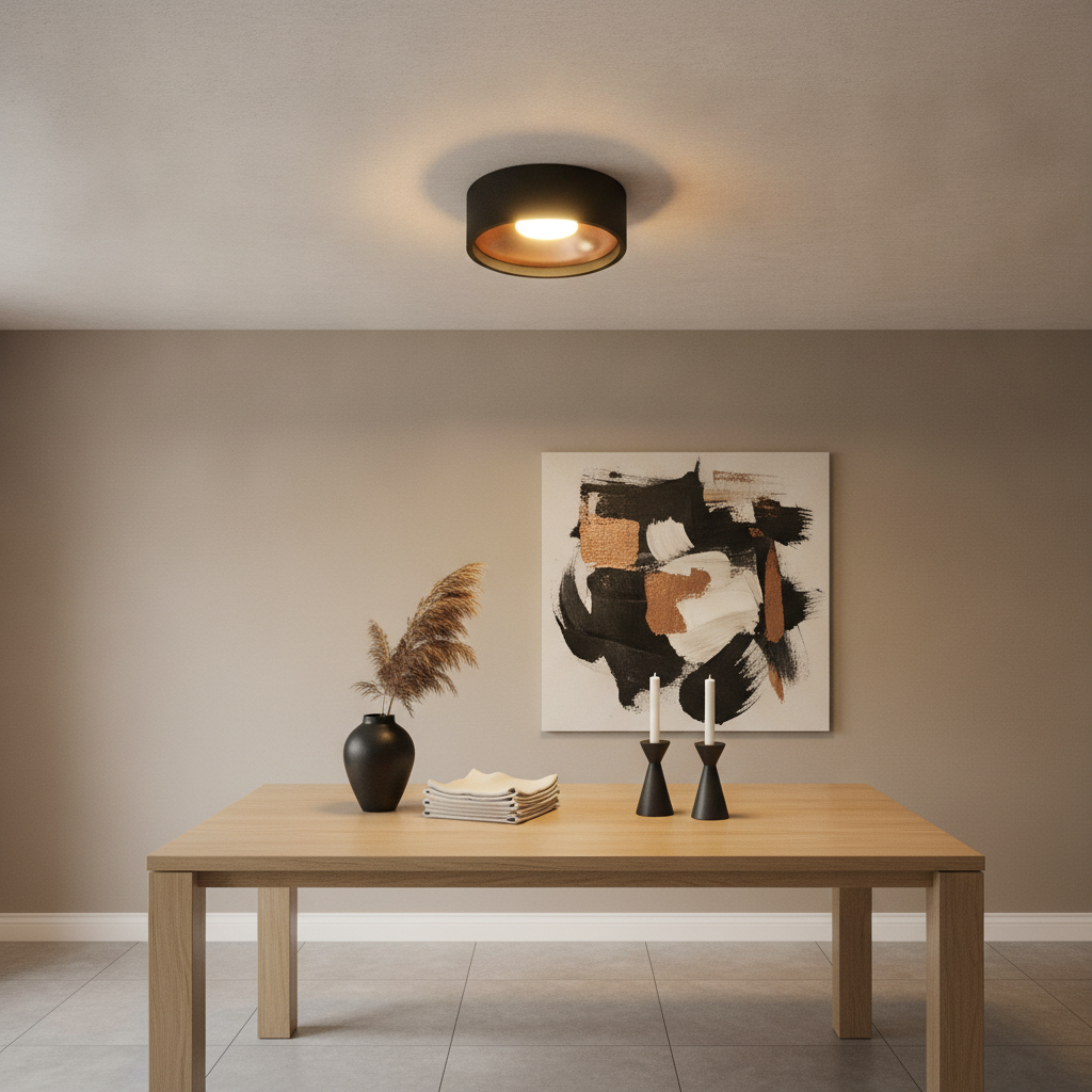Artdelight PlafonnièreOrlando Ø 14cm - PL ORLANDO ZW-GO