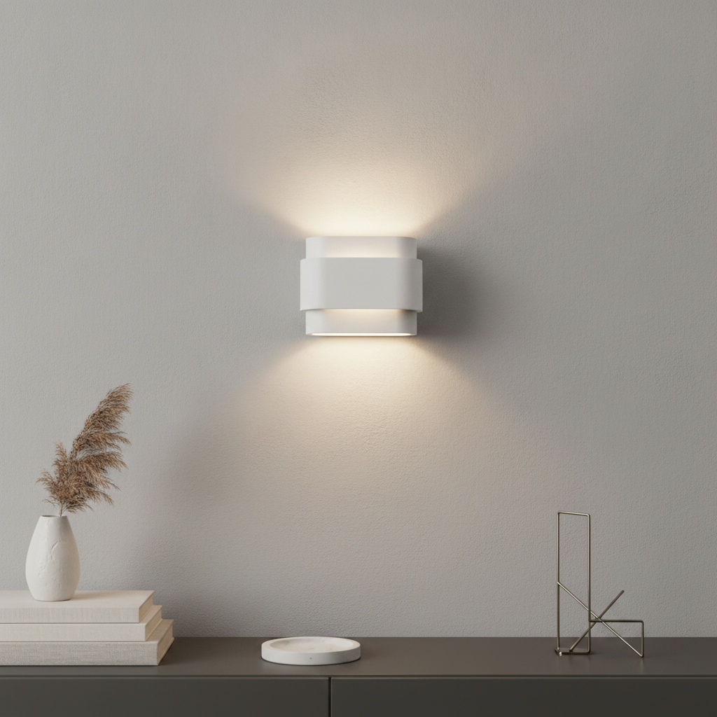 Artdelight Unieke wandlampMetz wit - WL 8218 WI