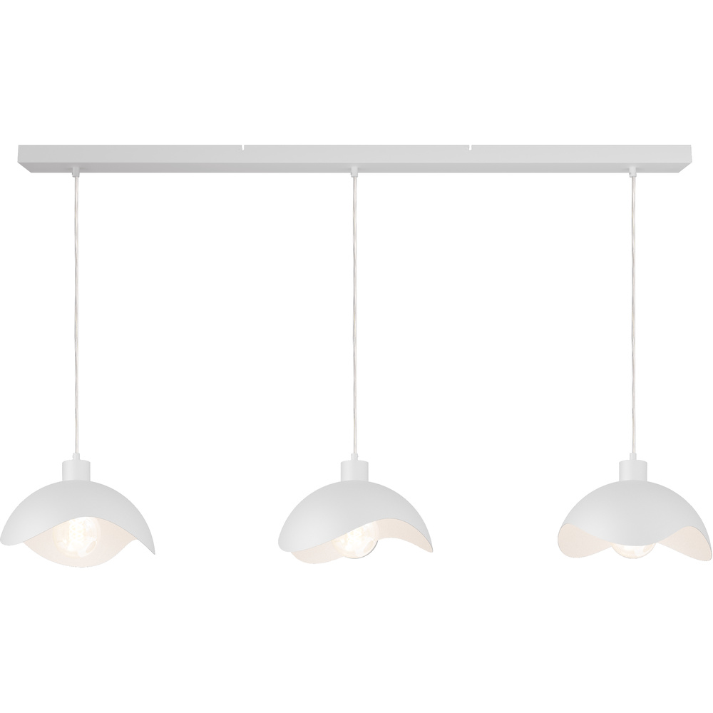 Masterlight Kantoor hanglamp Volta 3x Ø30cm - wit - 2403-06-06-130-3