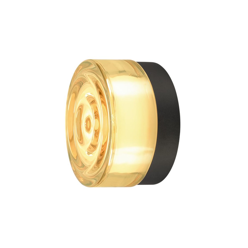 SLV WandlampCyft zwart IP65 - 1008941