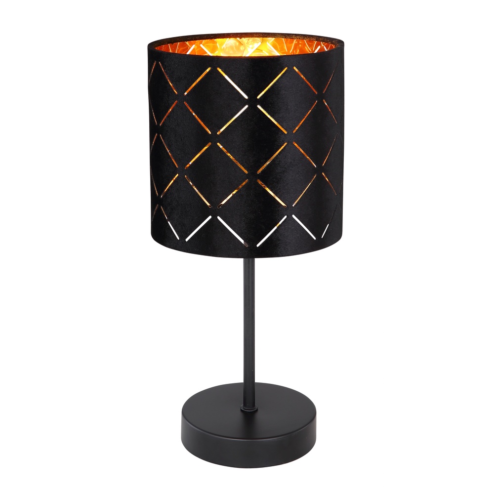 Globo Tafellamp Sunna Ø 15cm zwart - 15334T1