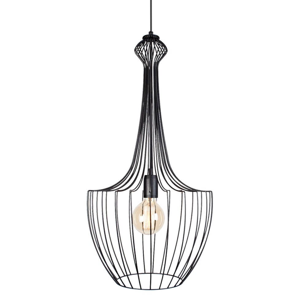 Lyora Zwart draadlampLuksor Ø 37cm - 8851