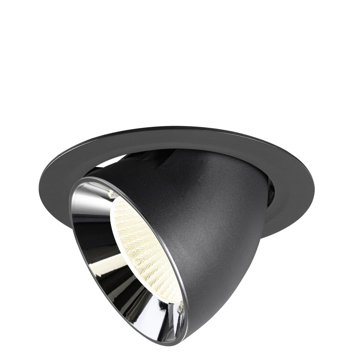 SLV InbouwspotNuminos Gimble XL zwart/chroom 4000K - 40gr - 1009905