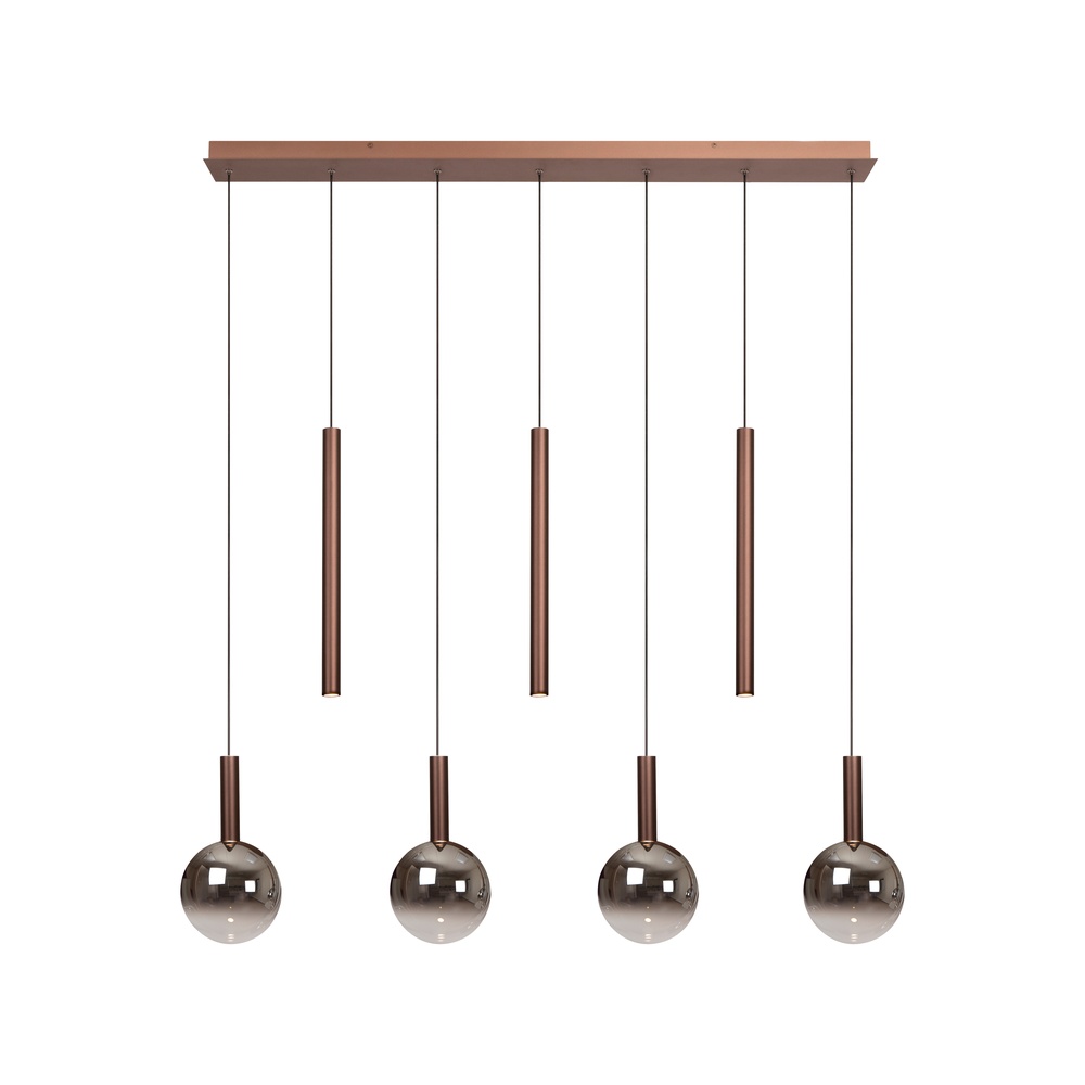 Premium by Lucide Design hanglampJasmine koper 7-lichts - 74420/07/65