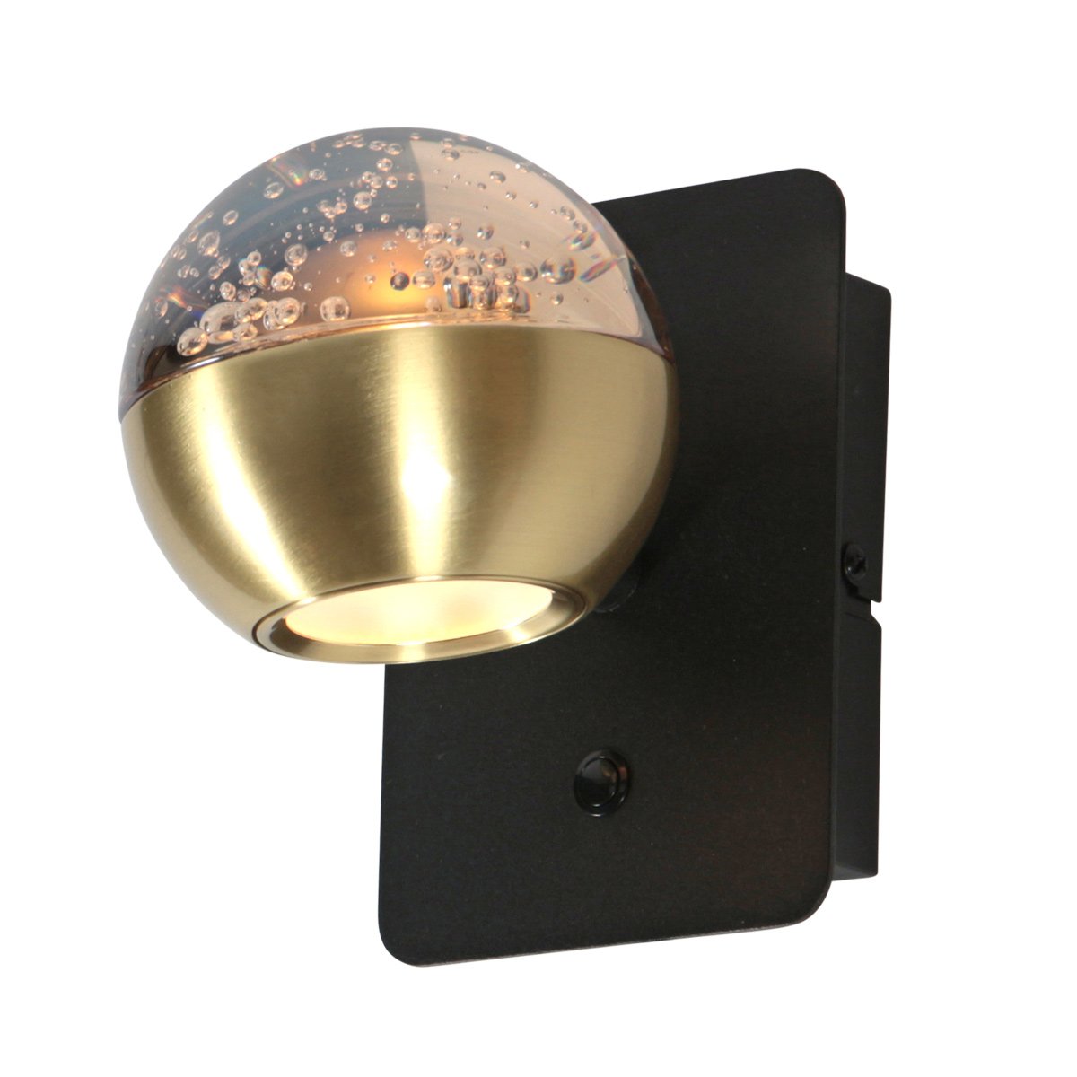Steinhauer Led wandlampBelluno messing met glas - dimbaar - 4588ME