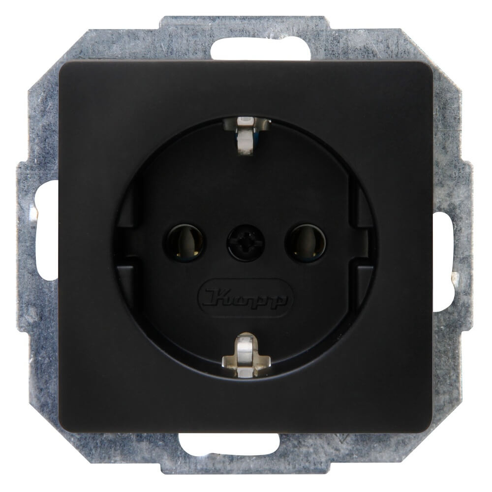 Lyora WandcontactdoosParis zwart - 923550080