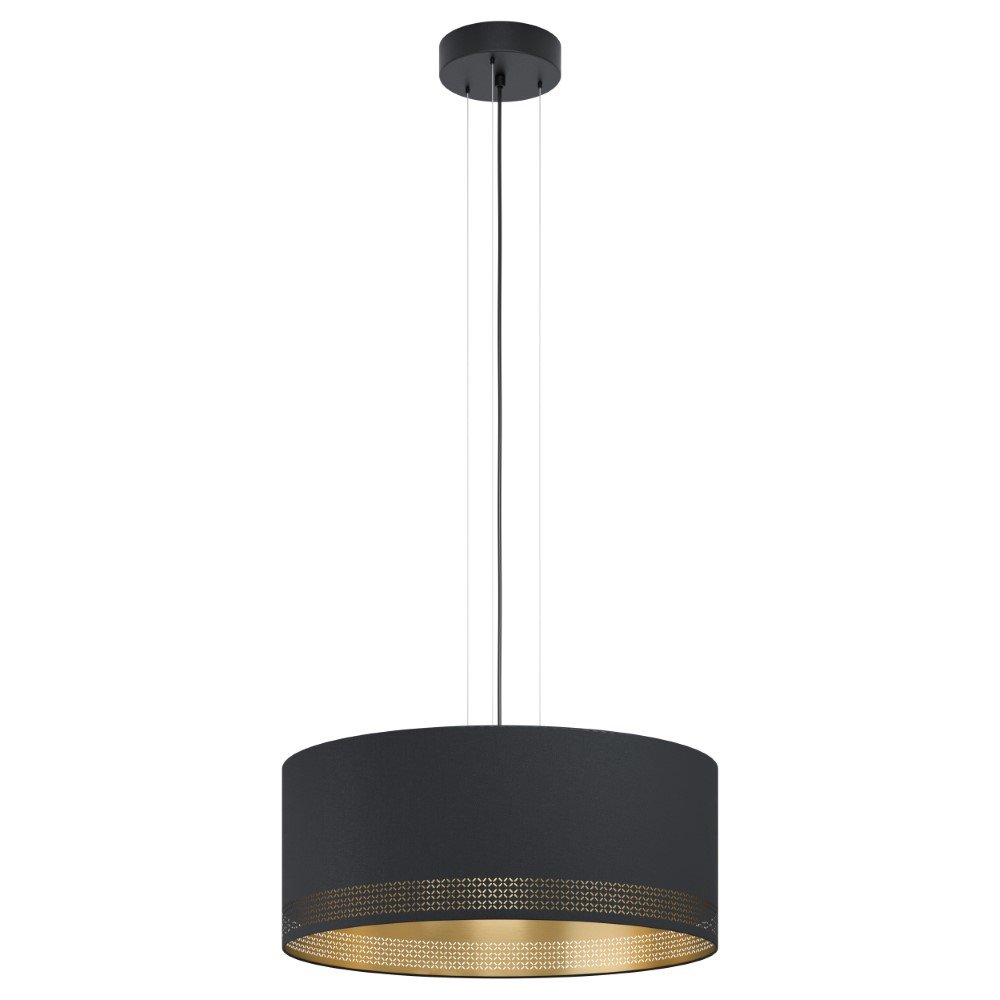 Eglo Zwarte hanglamp Esteperra Ø 53cm - 99274