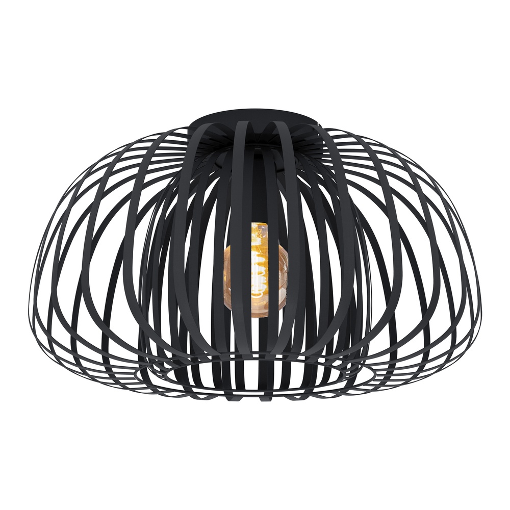 Eglo Zwarte plafondlamp Encinitos 1 Ø 45cm - 1x E27 - 900793