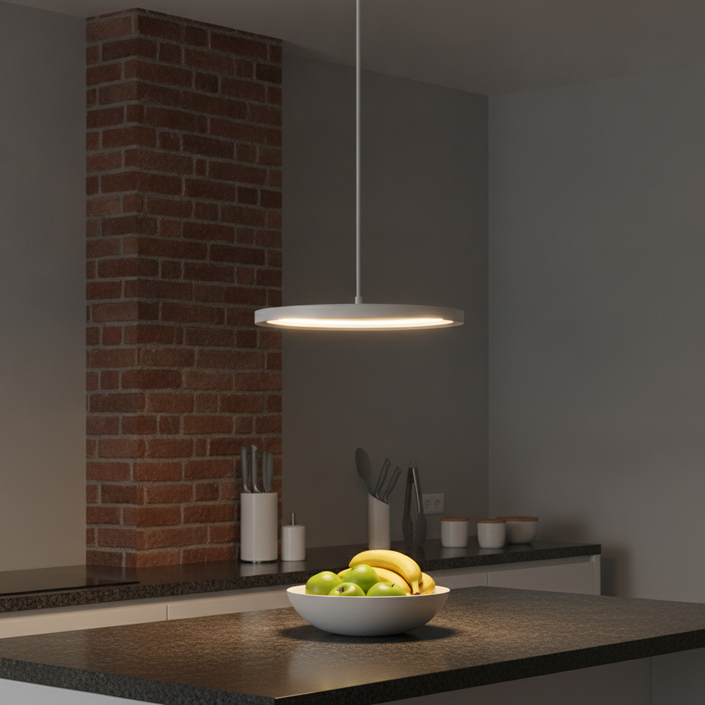 Lyora Strakke hanglampAndria wit Ø 40cm - 110409