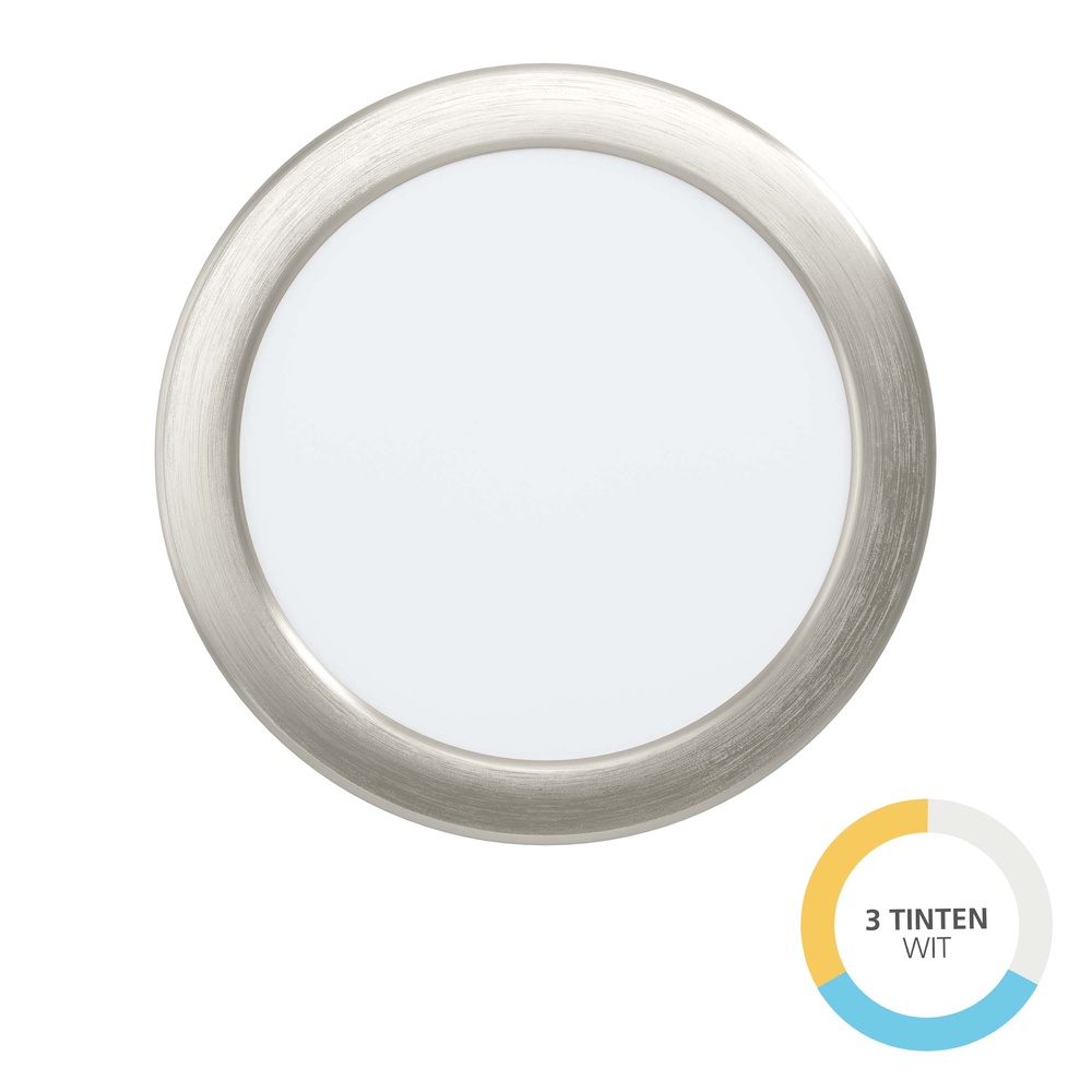 Eglo Inbouw lamp Fueva 6 rond - rvs - Ø 16,8cm - 901406