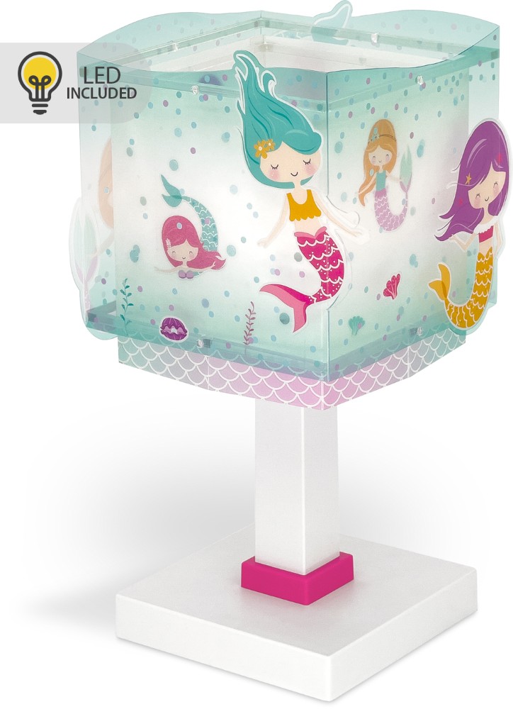 Dalber Tafellampje Mermaids turquoise - 63441N