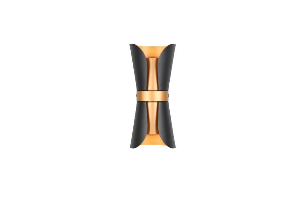 Trio Design wandspot Coat zwart - up & down - 218600280