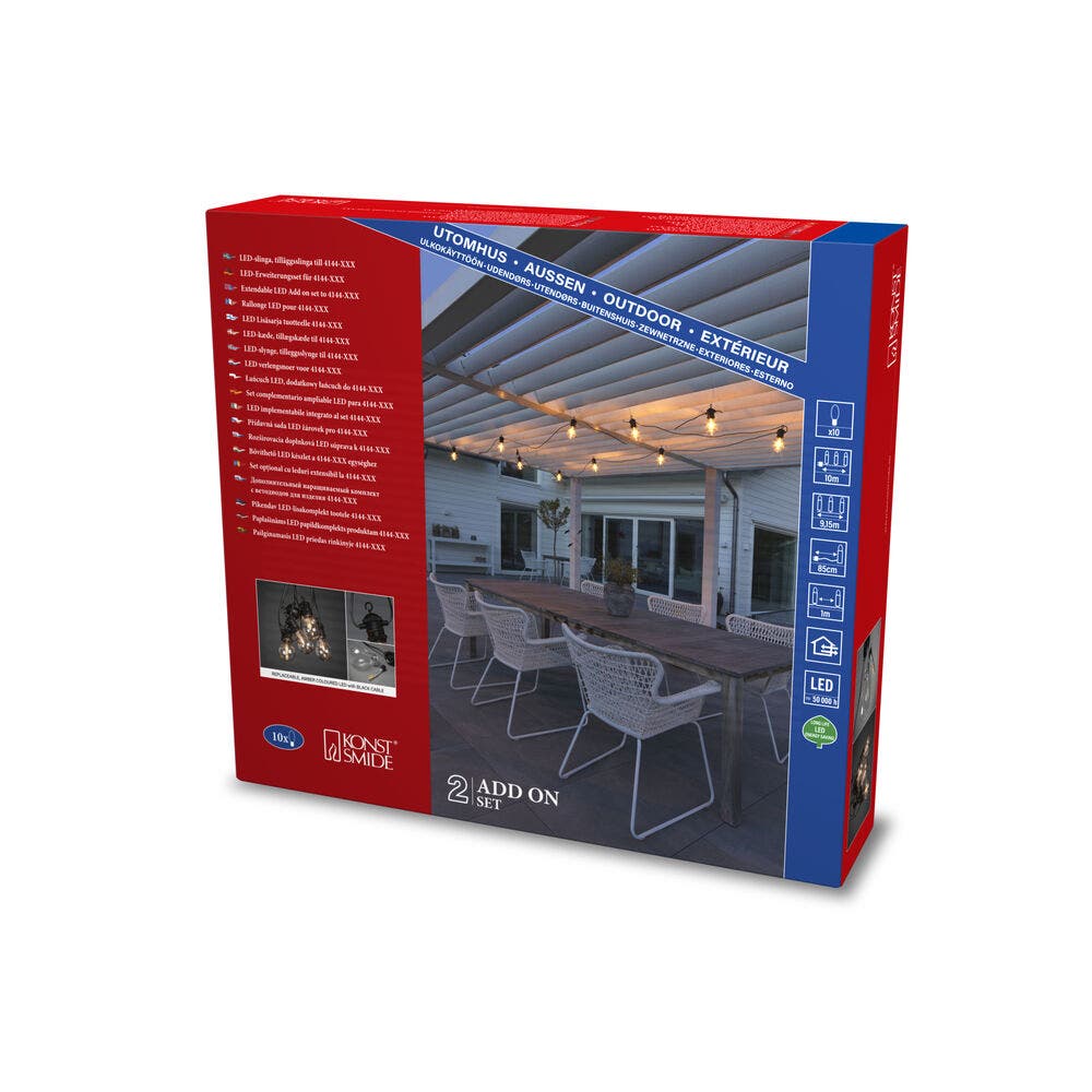 Lichtsnoer Partylight verlengset voor 4144-800 KonstSmide 7318304145802