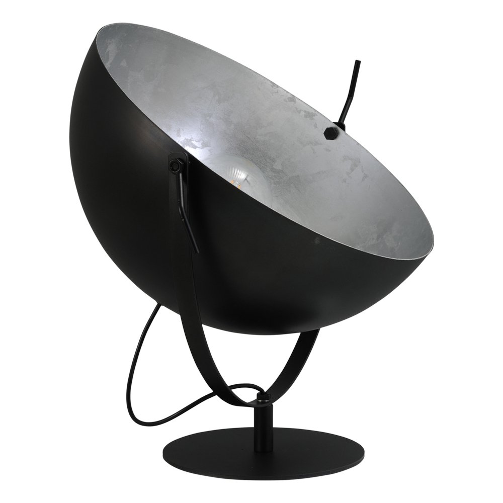 Masterlight Zwarte Industria Uplighter 50cm zwart met zilver - 4197-30-37-B