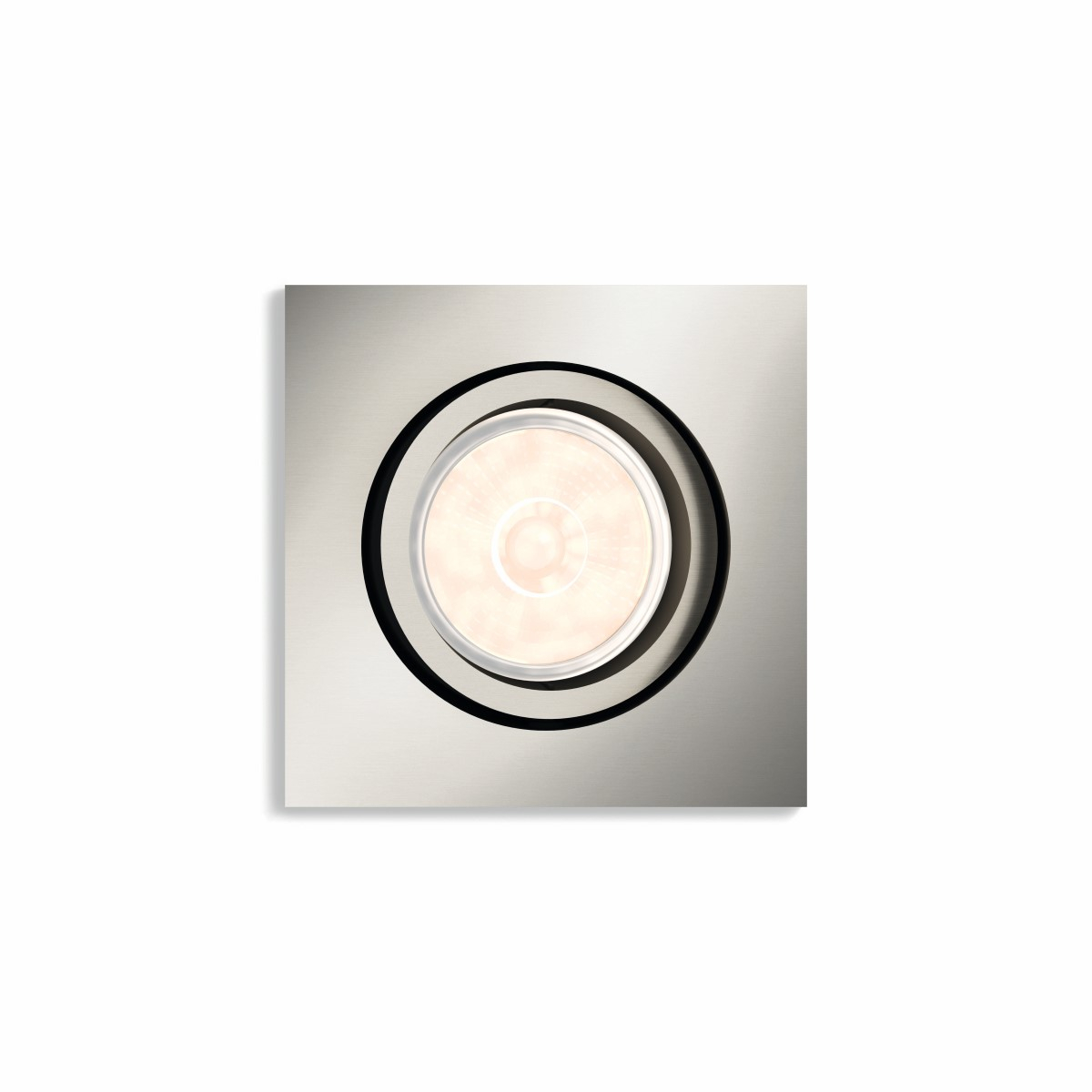 Philips Richtbare inbouwspotDonegal GU10 9cm vierkant mat chroom - 5040117PN