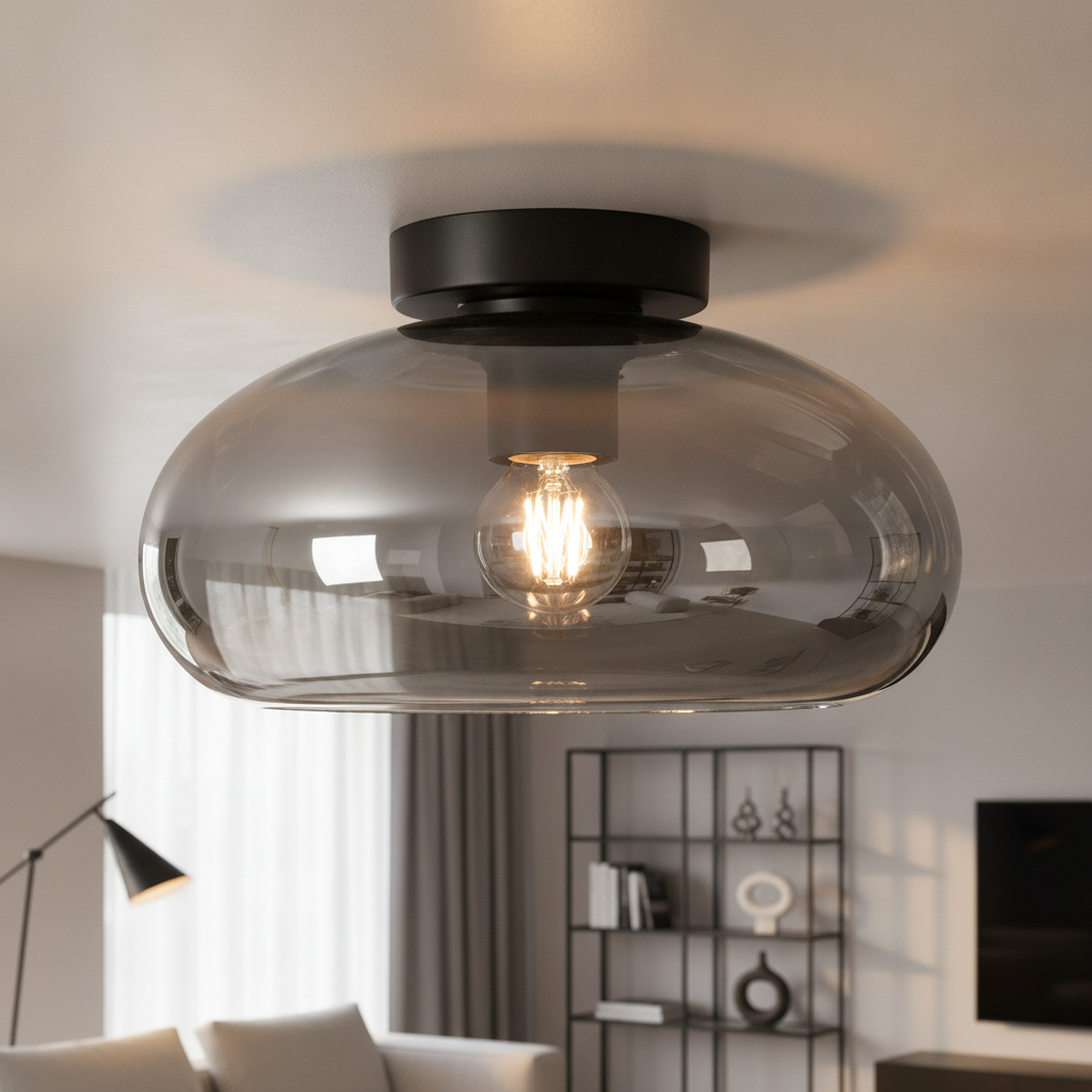 Glazen plafondlamp Paradise Ø 28cm