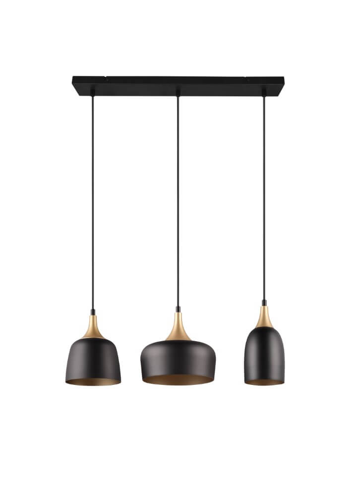 Trio Design hanglampChiraz zwart 3-lichts - 310500332