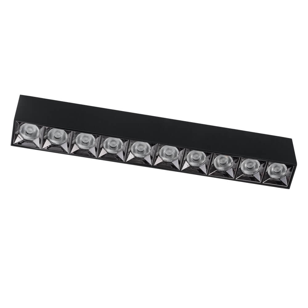 Lyora Zwarte opbouwspotMidi Led 10x1 leds - 3000K - 10056
