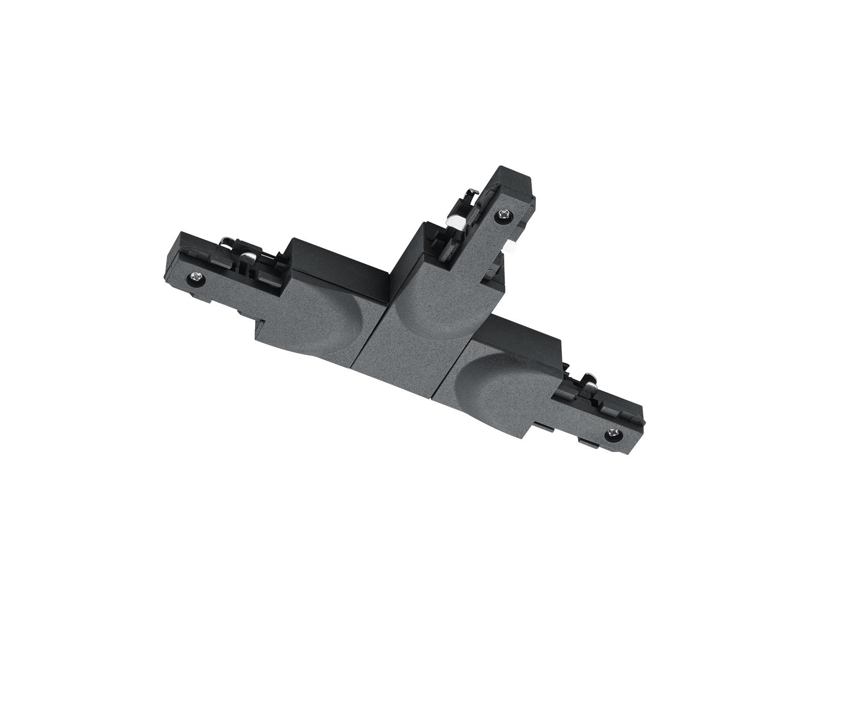 Trio 2-fase T-verbinder Duoline aarde links zwart - 702332A