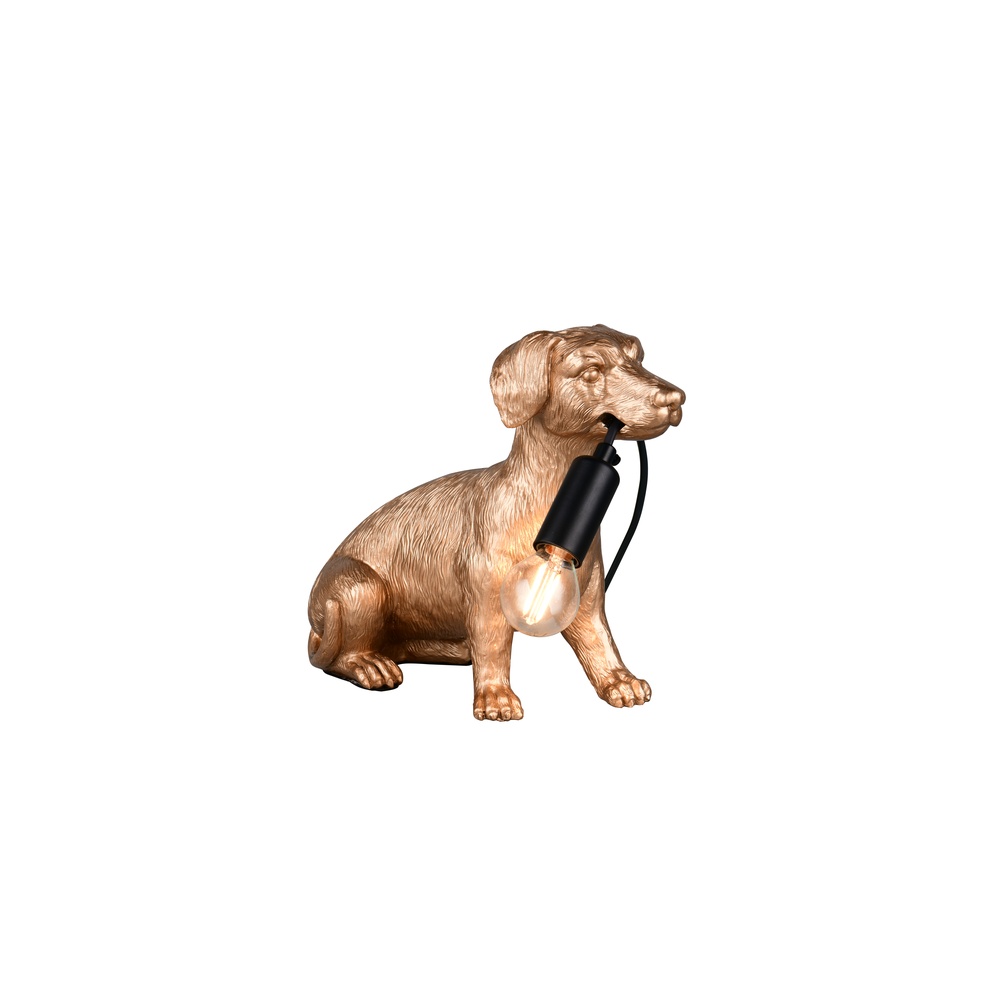 Trio TafellampRudi hondje goud - R56601079