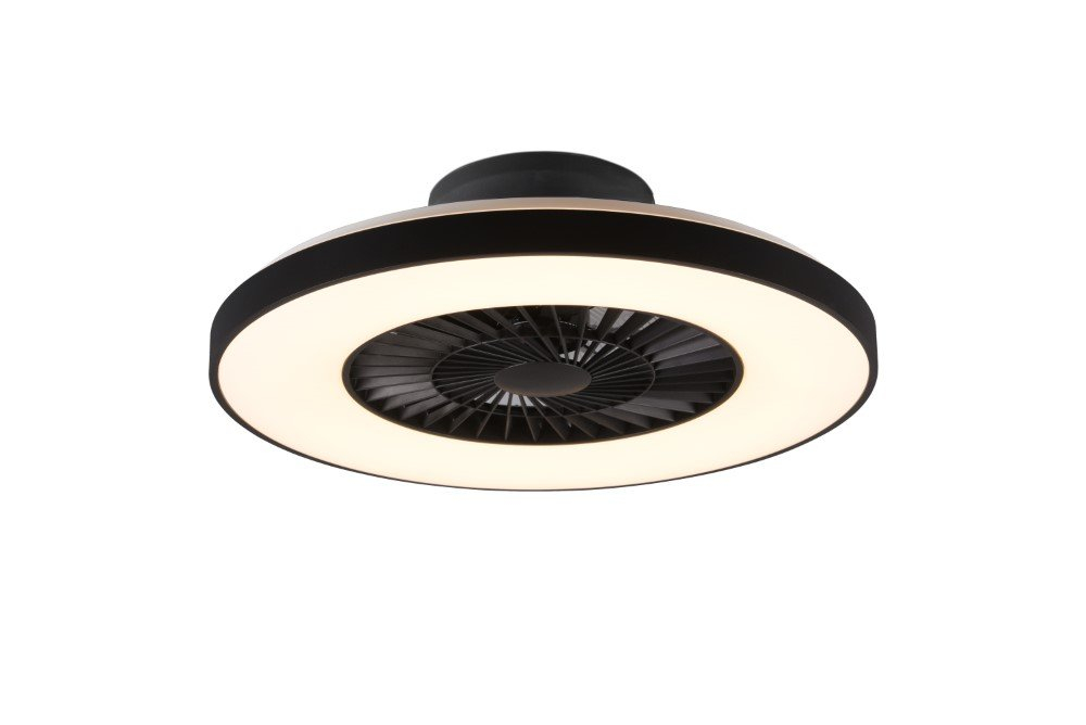Trio Zwarte plafondventilatorHalmstadt - R62672132