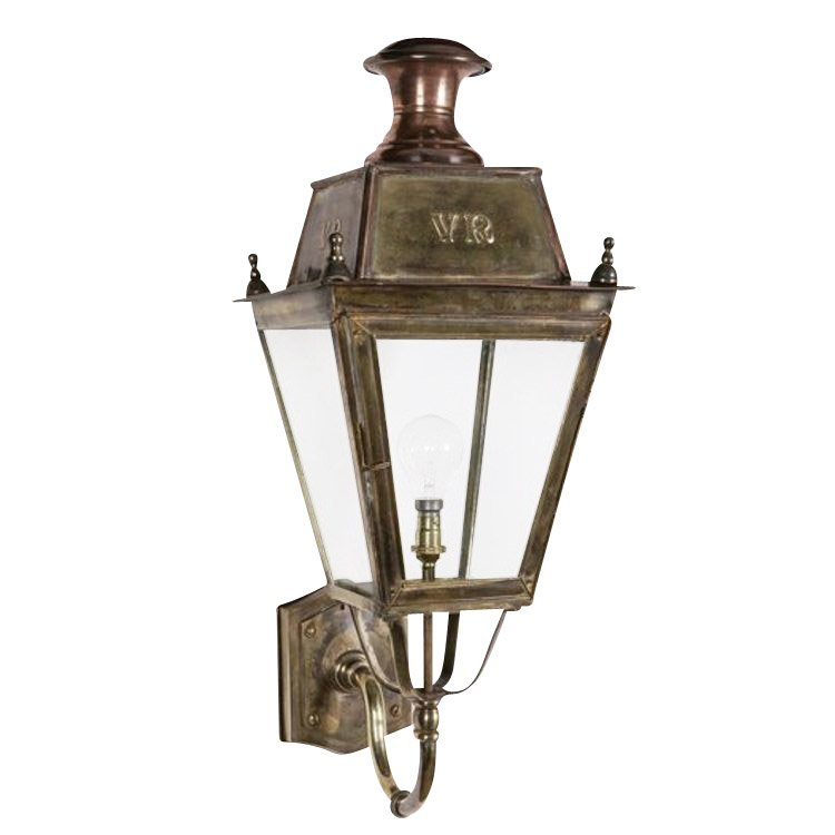 Limehouse Landelijk buitenlamp Balmoral handgemaakt 72cm - messing (PB) - 425