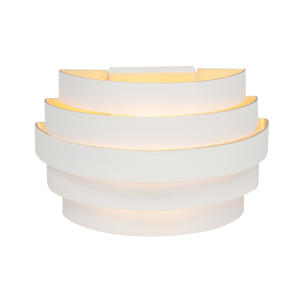 Highlight Design wandlamp Scudo wit met goud 20cm - W3640.00