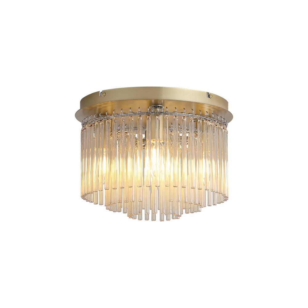 Searchlight PlafondlampSwizzle goud - 55620-320CP
