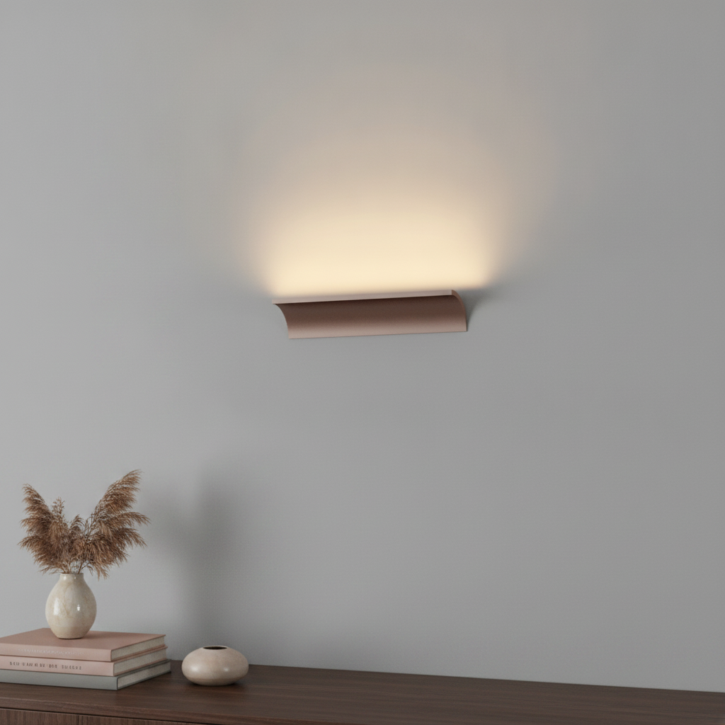 Artdelight Indirecte wandlampMalibu Up - brons geborsteld - WL MALIBU-1L BG