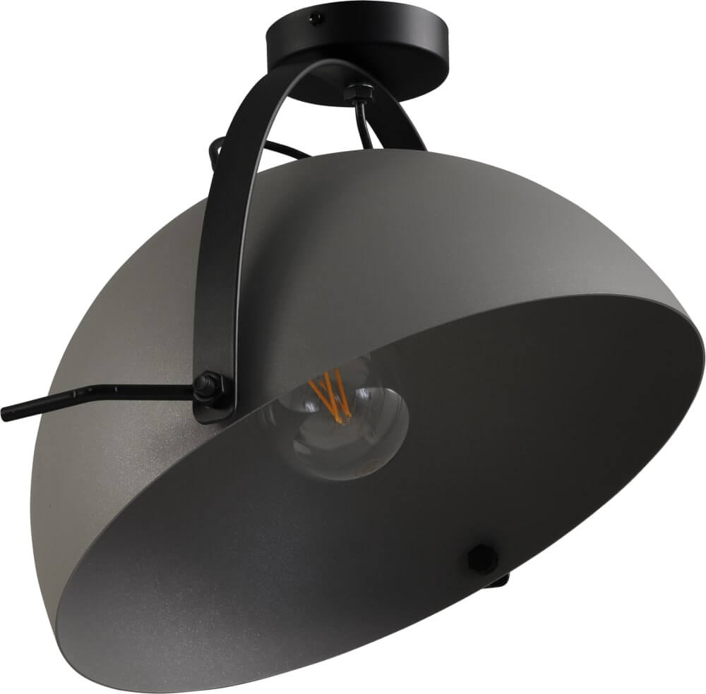 Masterlight Landelijke plafondlamp Larino 40 betongrijs met zwart - 5198-00-00-B