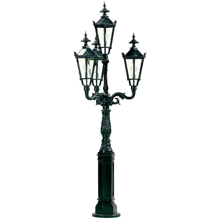 KS Verlichting Nostalgische lantaarnMiami 4-lichts - zwart - 302