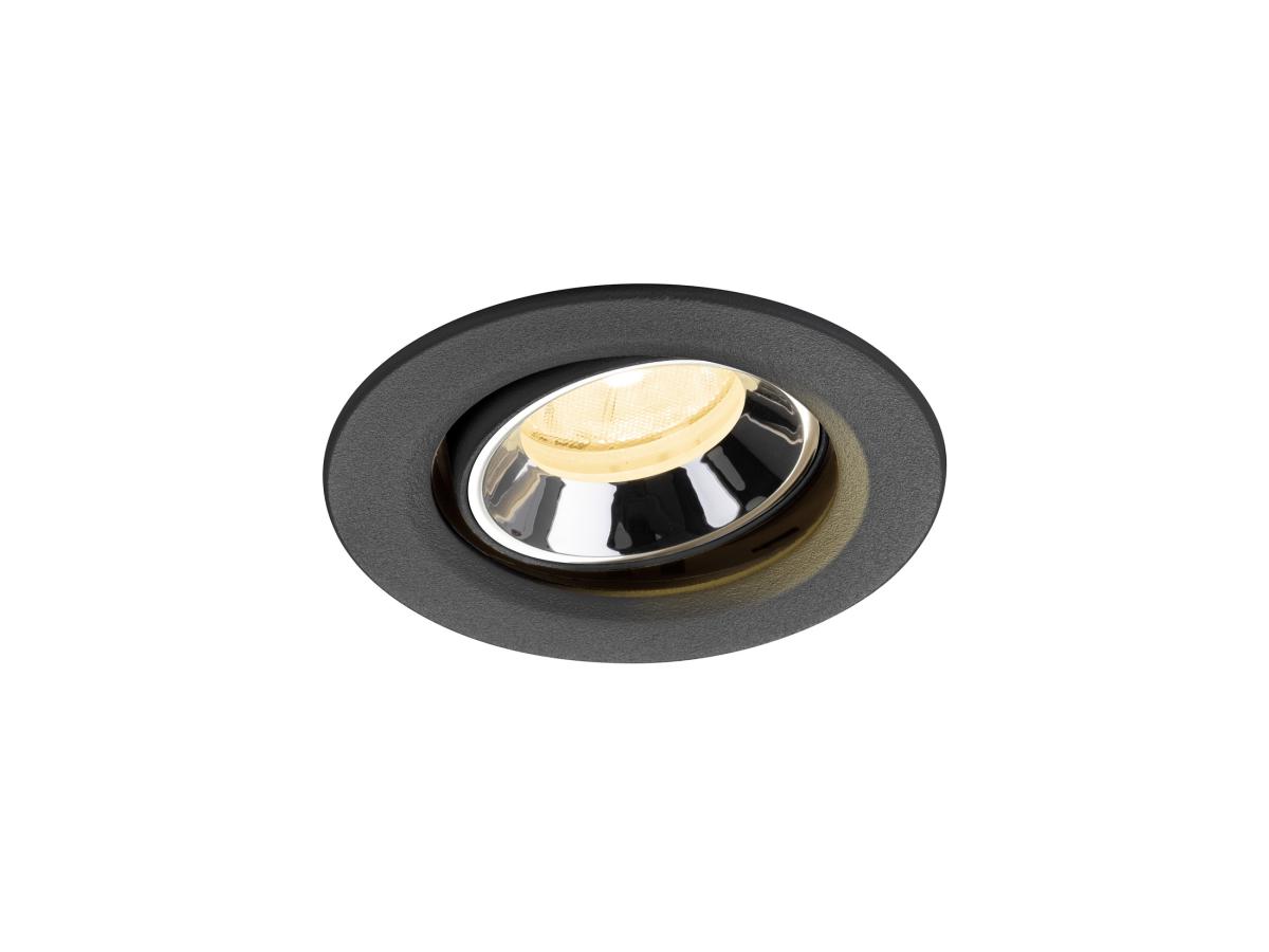 SLV InbouwspotNuminos Move XS zwart/chroom 3000K - 20gr - 1009345
