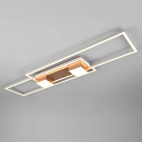 Trio Led plafondlamp 100x28Albany roodkoper - 647710465