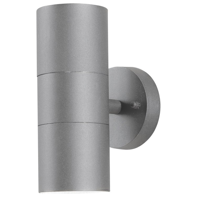 KonstSmide Wandspot Modena Up - Down 2-lichts 19cm grijs - 7656-300