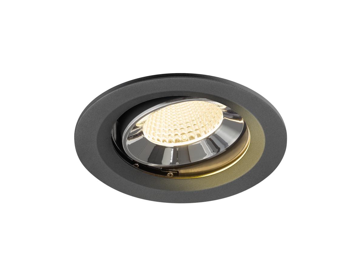 SLV InbouwspotNuminos Move M zwart/chroom 3000K - 40gr - 1009672