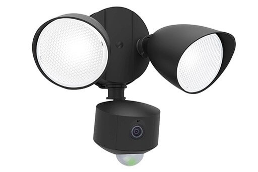 Lutec WandlampDraco zwart met camera - 7622220012